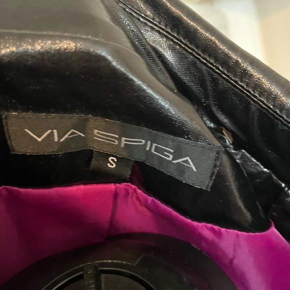 Via Spiga Black Rain Jacket - Picture 6 of 6